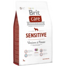 Brit Care (Брит Кеа) Sensitive (3 кг) корм гипоаллергенный для собак всех пород с олениной и картофелем